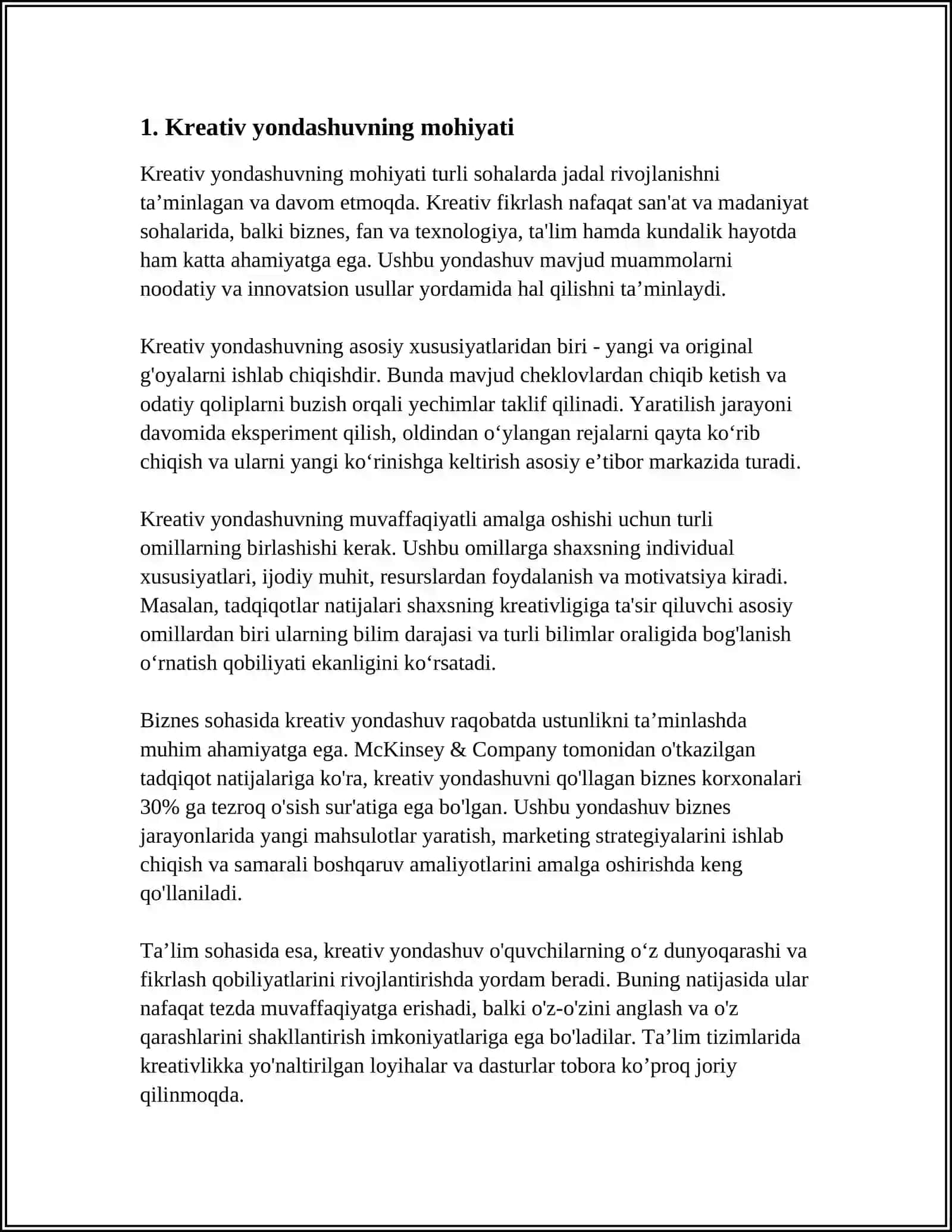 KREATIV YONDASHUV ASOSIDA O‘QITISH TAMOYILLARI 3