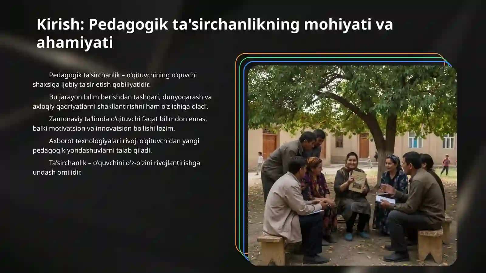 Pedagogik ta'sir mahorati 3