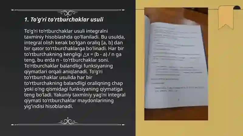 Integralni taqribiy hisoblash 3
