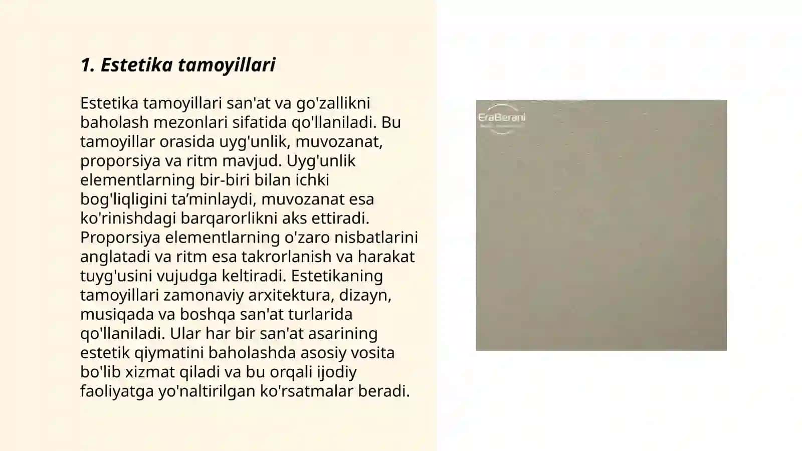 estetika fani predmeti 3