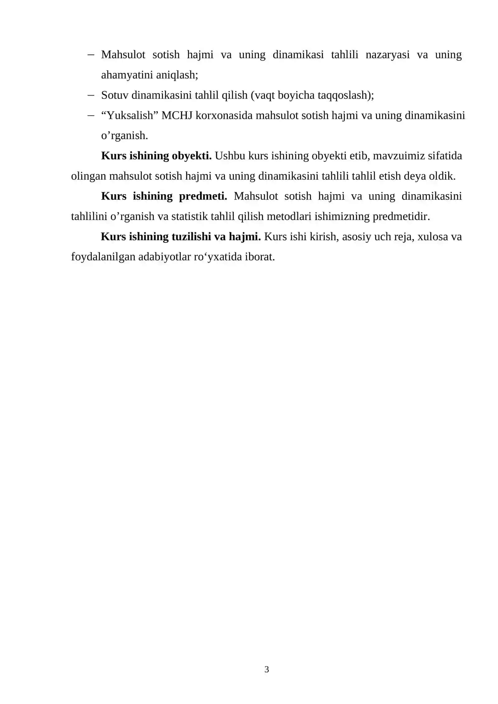 MAHSULOT SOTISH HAJMI VA UNING DINAMIKASINI TAHLILI 3