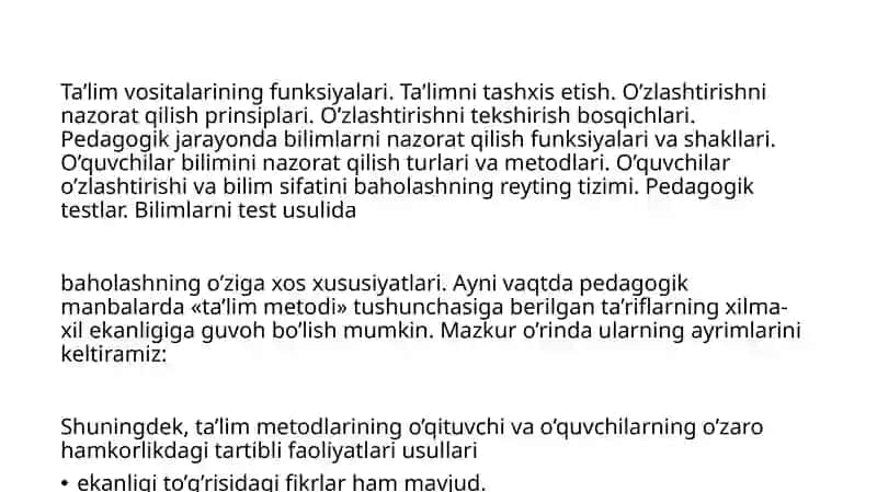 Ta'limni tashkil etish turlari va shakllari 3
