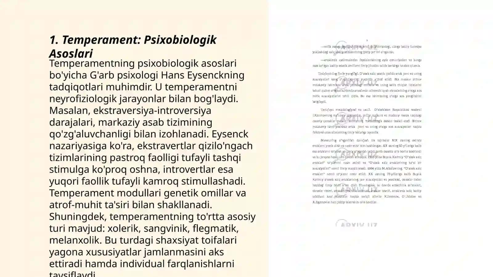 Temperament: Psixobiologik Asoslari 3