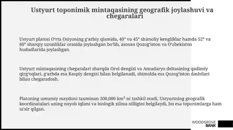 Ustyurt toponimik rayoni 3