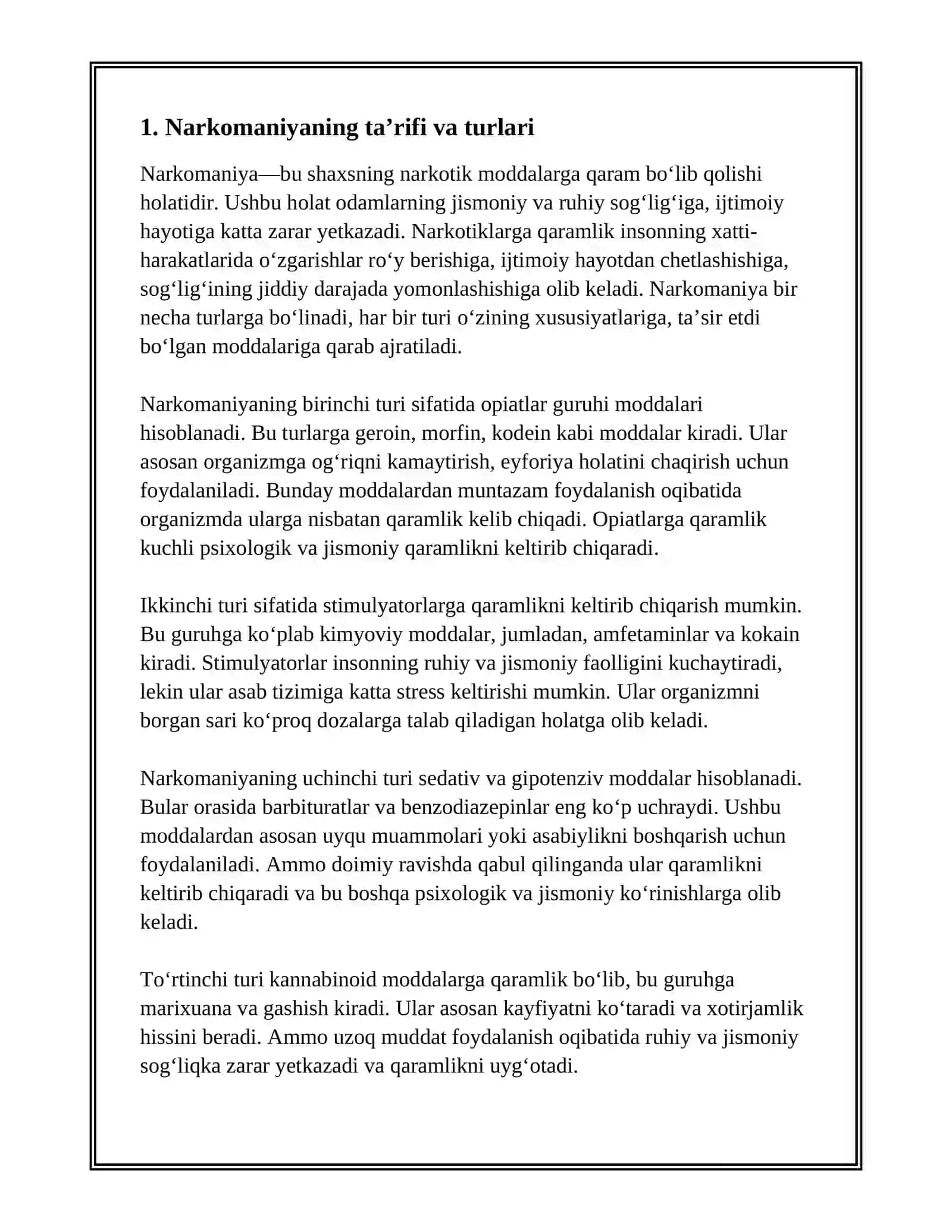 NARKOMANIYA VA UNING ASORATLARI 3