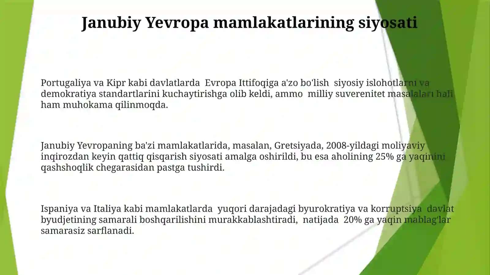 Janubiy Yevropa davlatlari 3