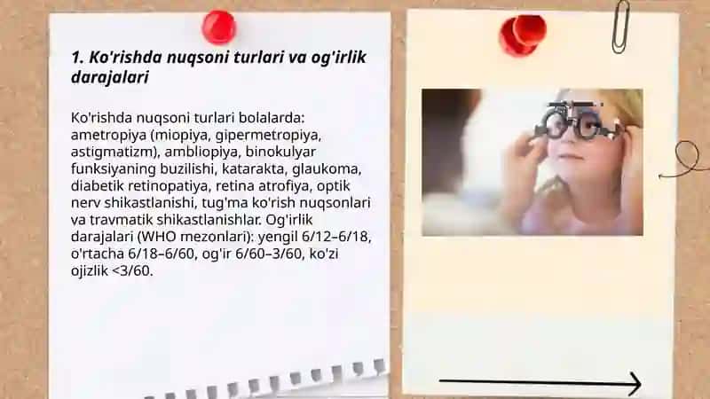 Ko'rishda nuqsoni bo'lgan bolalar 3