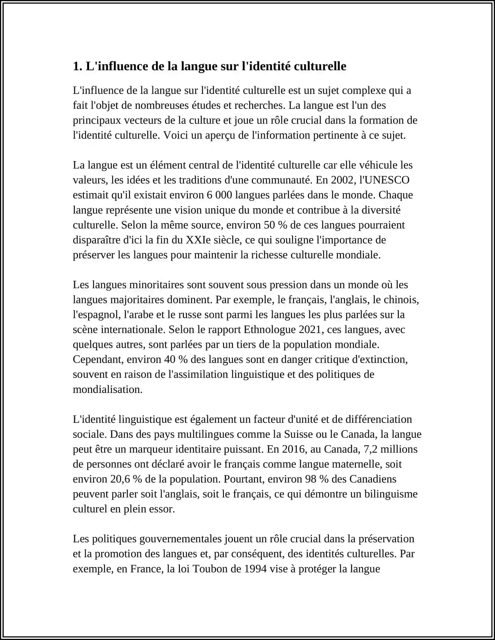 LE LIEN ENTRE LANGUE ET CULTURE 3