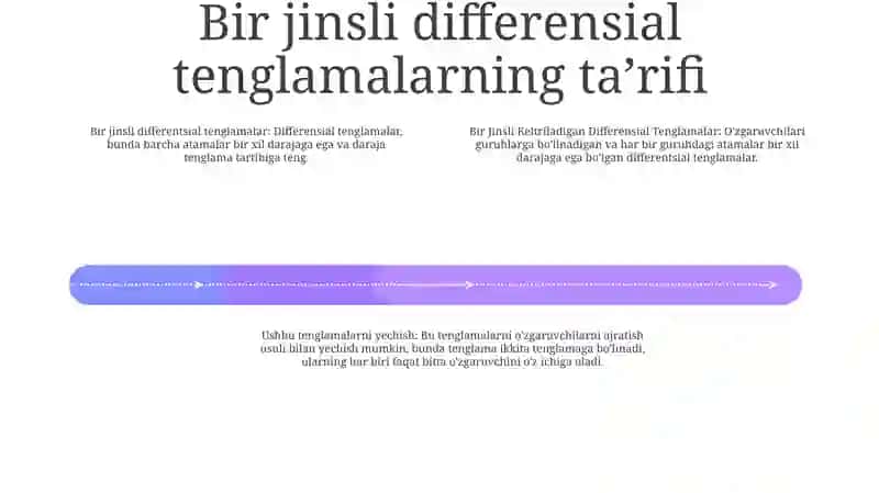 Bir Jinsliga Keltriladigan Differensial Tenglamalar Va Ularni Yechish 3