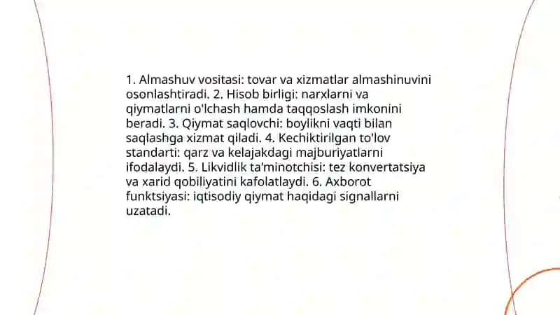 Pul nazariyasi 3