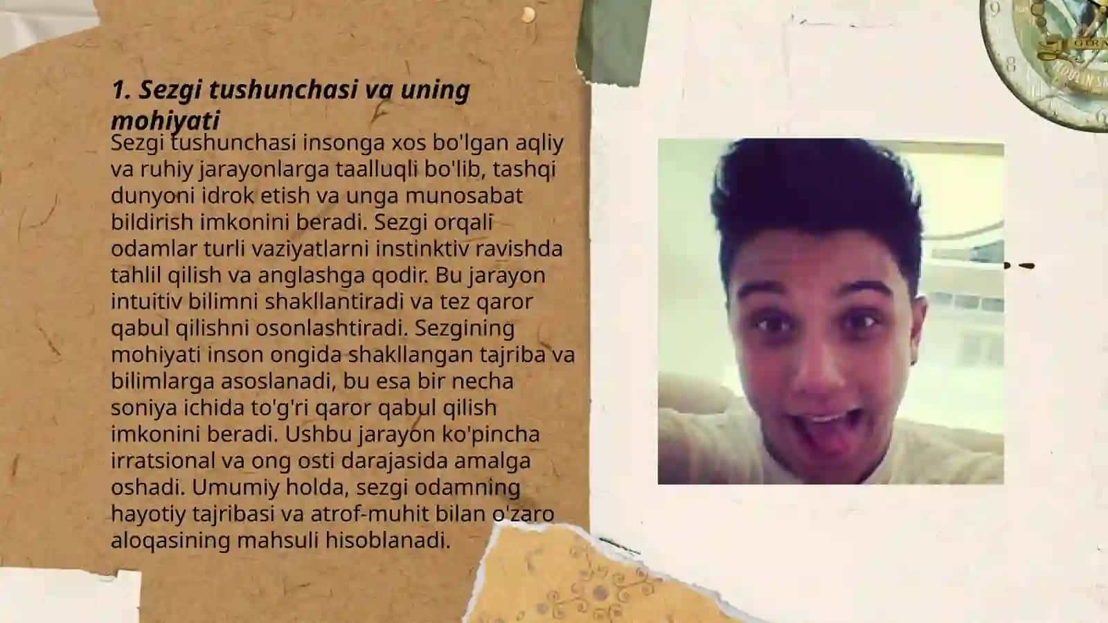 Sezgi. Sezgi haqida tushincha 3