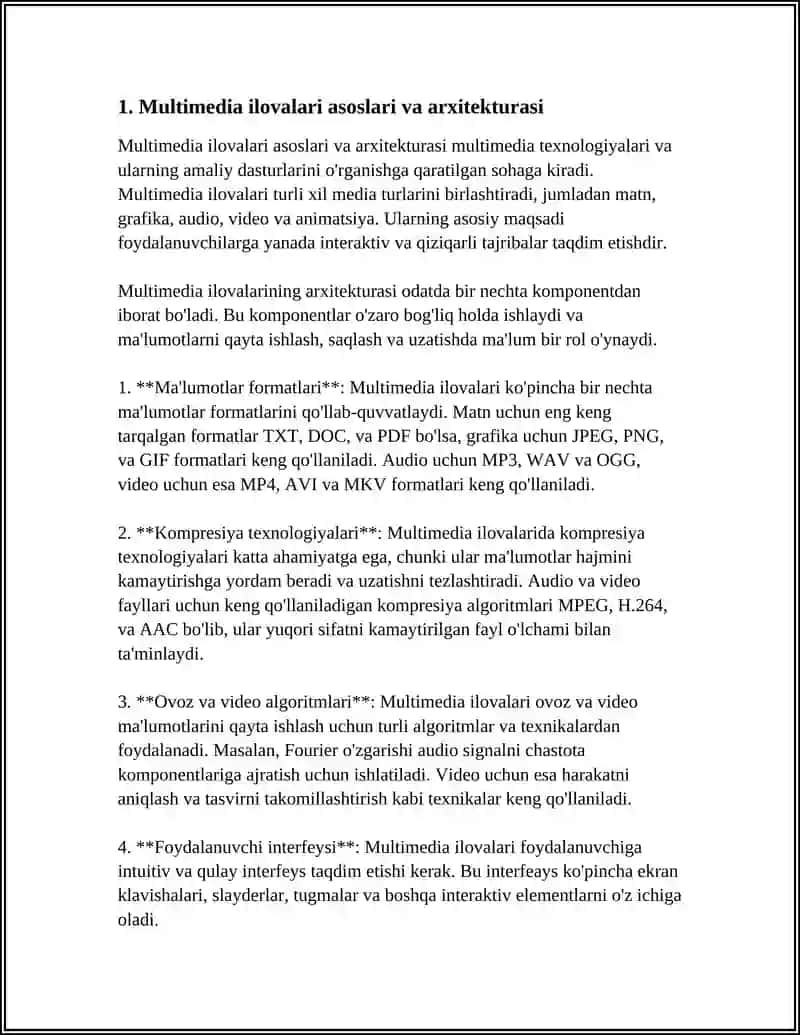 MULTIMEDIYA ILOVALARI YARATISH TEXNOLOGIYASI 3