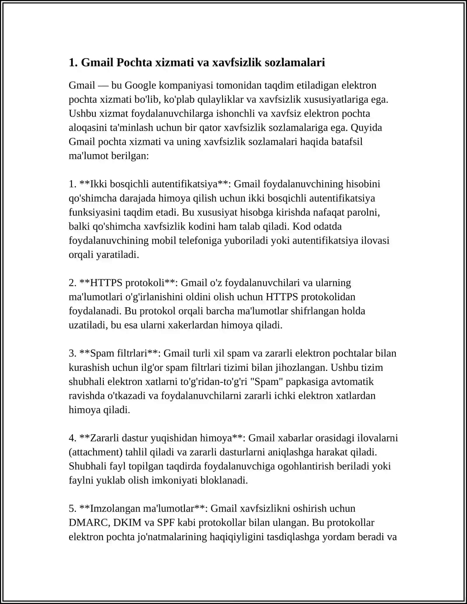 GMAIL POCHTA, GOOGLE DRIVE, GOOGLE MAPS IMKONIYATLARI 3