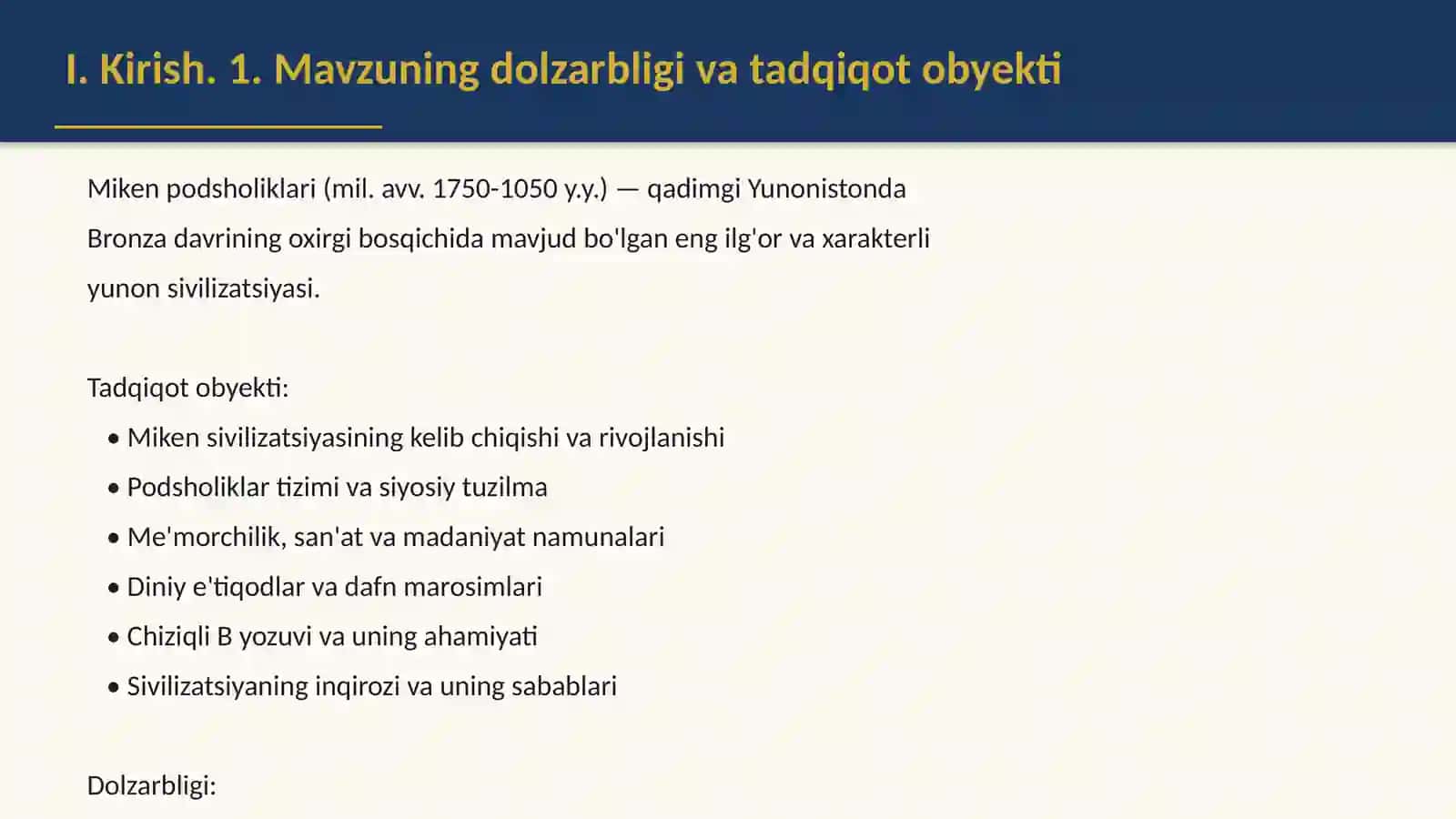 Miken podsholiklarining madaniyati 3