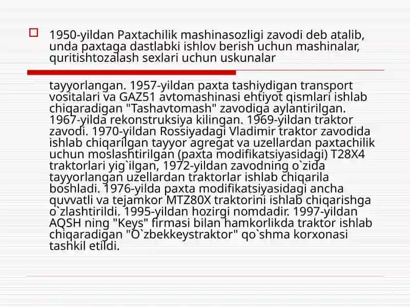TOSHKENT TRAKTOR ZAVODI 3