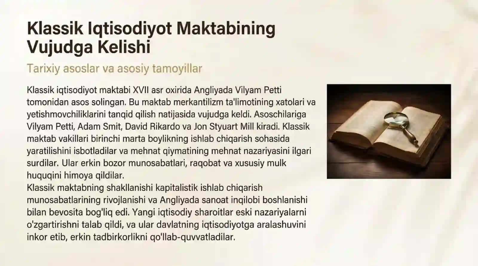 Klassik iqtisodiyot maktabining yakunlanishi 3
