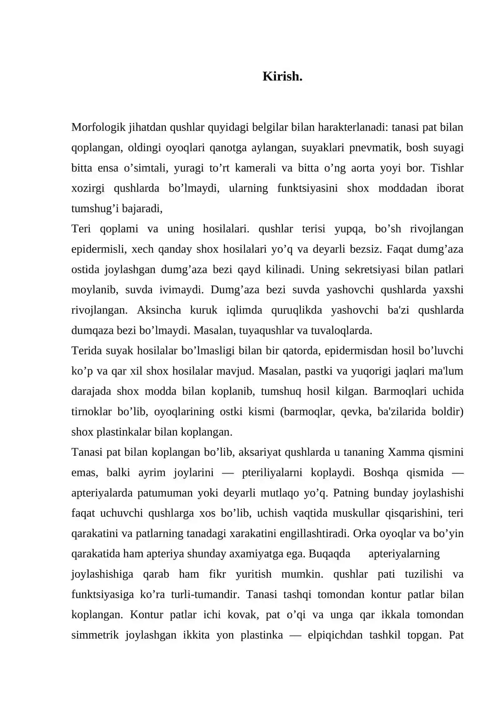 Qushlarning sistematik sharhi 3