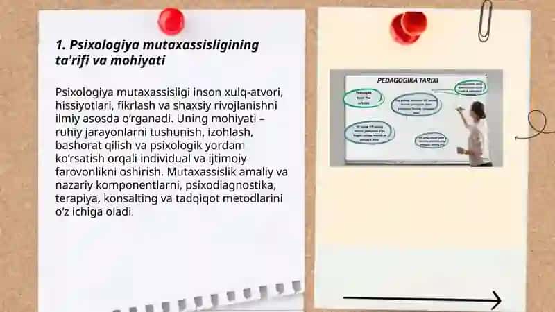 "Mutaxassisligim haqida" slayd tayyorlab ber 3