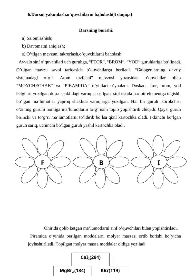 Xlor.Uning laboratoriya va sanoatda olinishi.Ishlatilishi 3