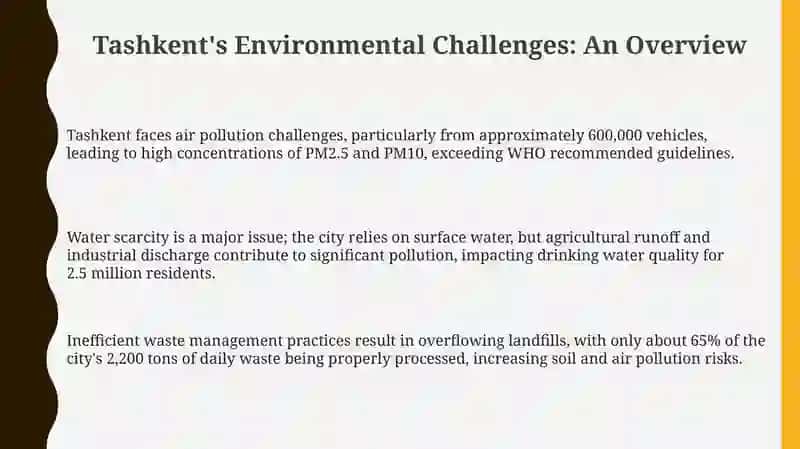 Tashkent's Environmental Challenges: A Pressing Overview 3