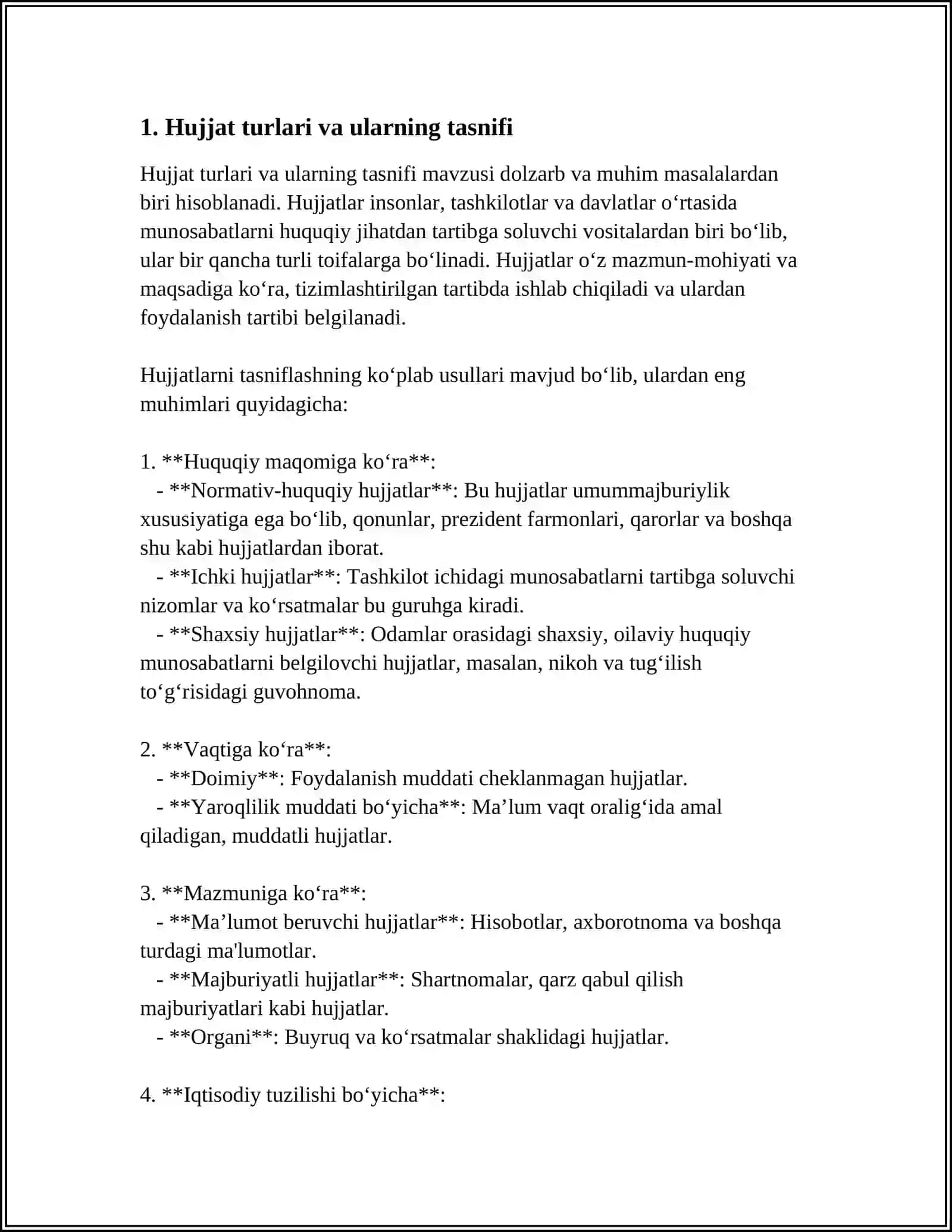 HUJJAT TURLARI VA XUSUSIYATLARI 3