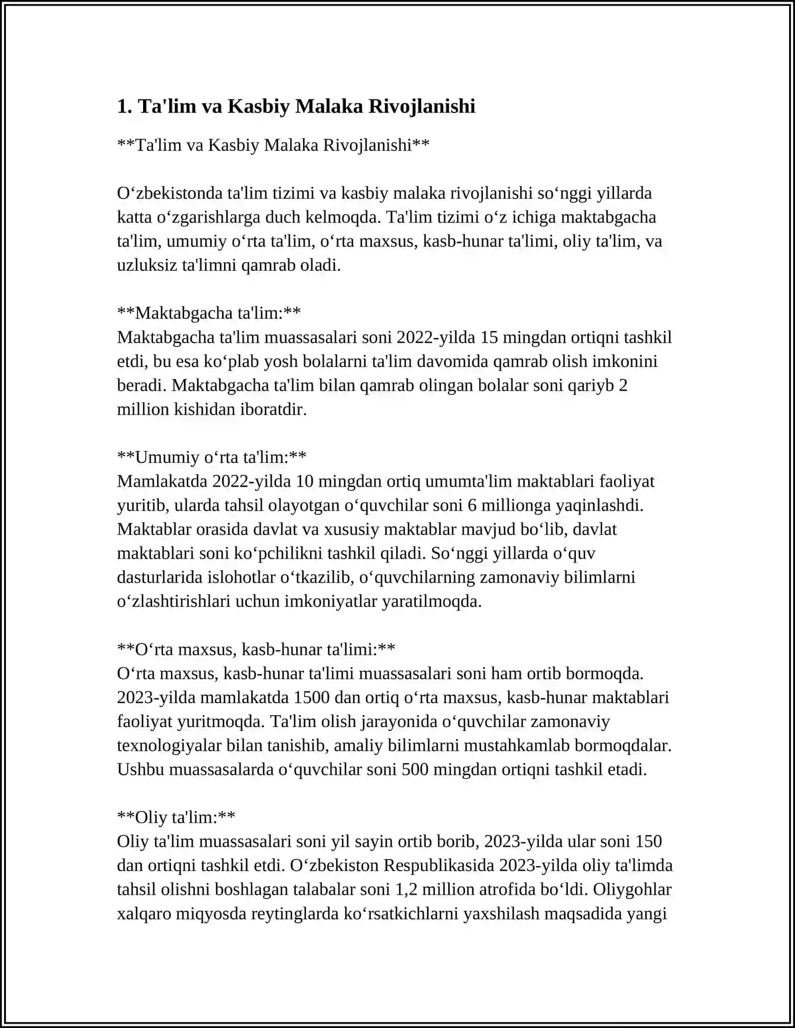 O'ZBEKISTON 2030 STRATIGIYASI 3
