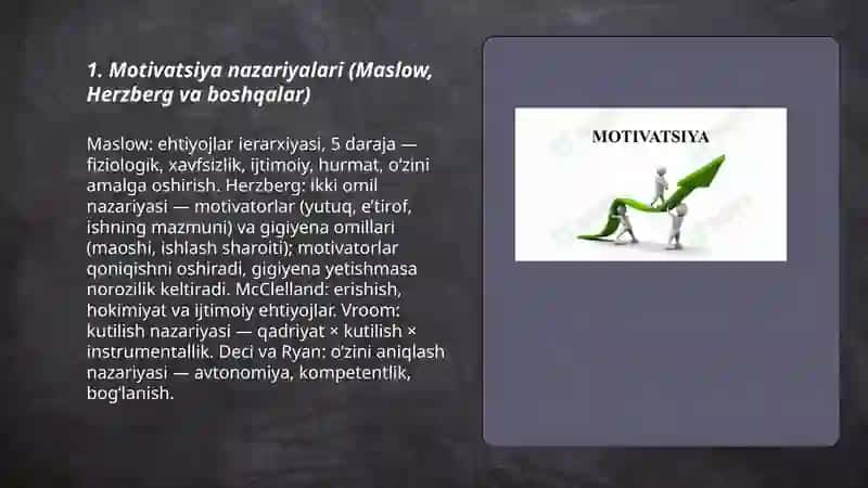 Faoliyat va motivatsiya 3