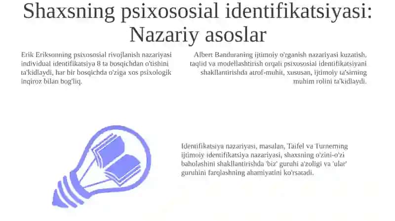 Shaxsning psixososial identifikatsiyasi 3