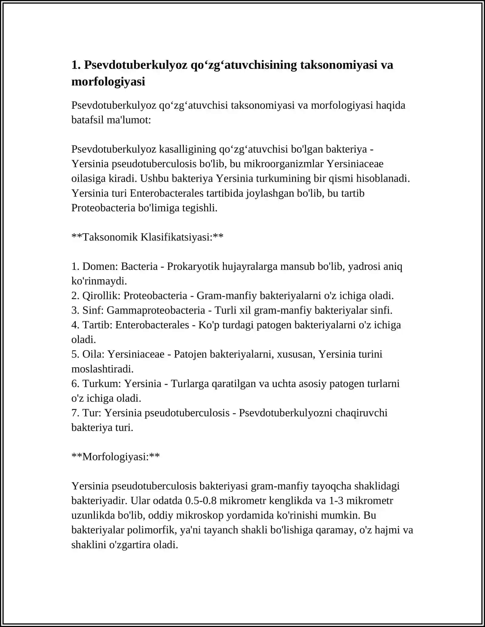 Psevdotuberkulyoz qo'zg'atuvchisi 3