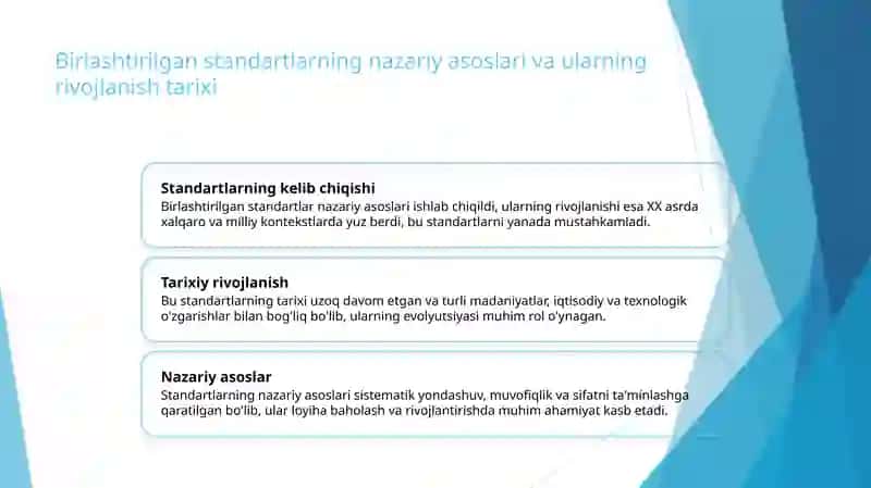 Birlashtirilgan standartlar asosida loyiha baholash 3