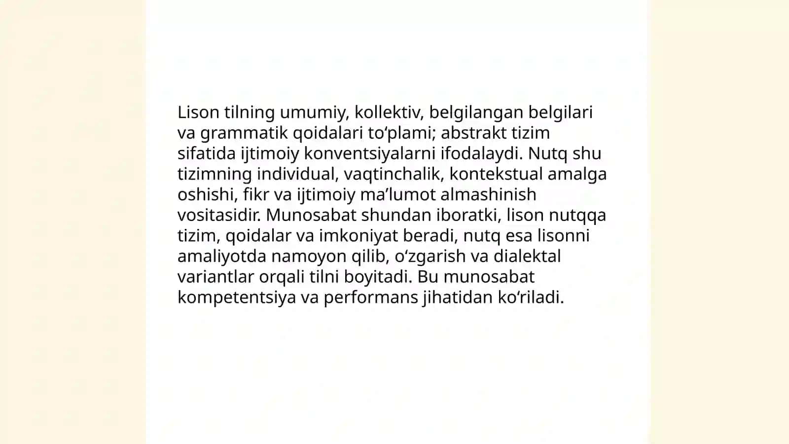 Lison va nutq munosabati 3