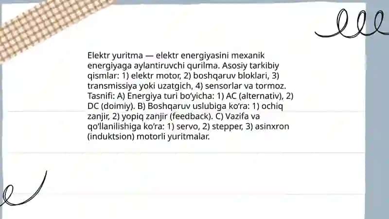 Elektr yuritma 3