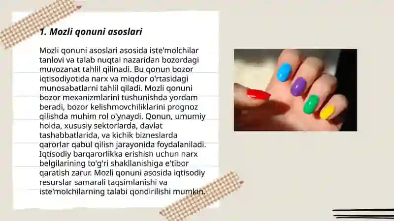 Mozli qonuni, oje effekti 3