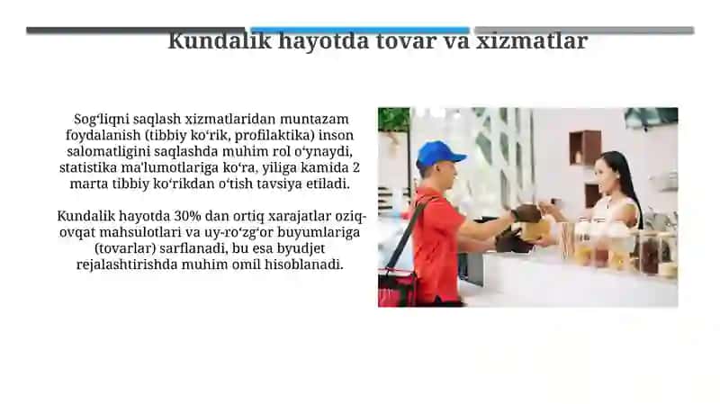 Kundalik hayotda tovar va xizmatlar 3