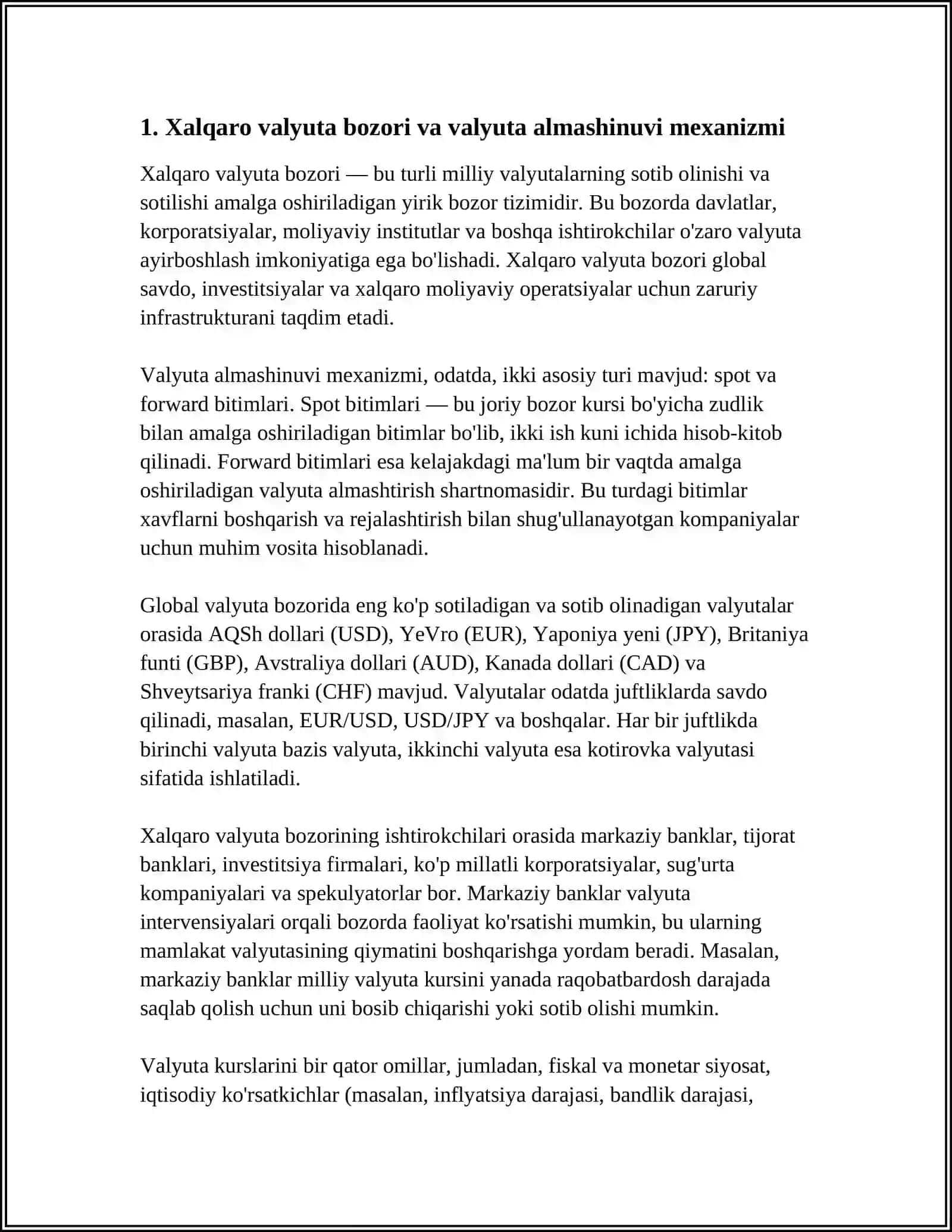 Xalqaro Valyuta va Kredit 3