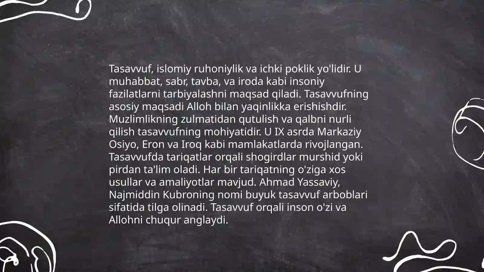 Tassavvufning ta'rifi 3