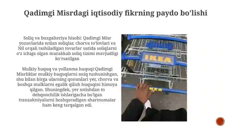 Qadimgi Misrdagi Iqtisodiy G’Oyalar 3