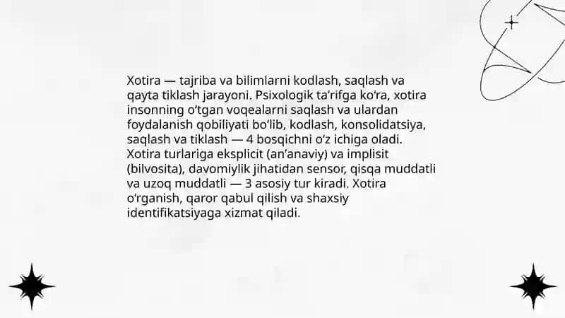 Xotira haqida tushuncha 3