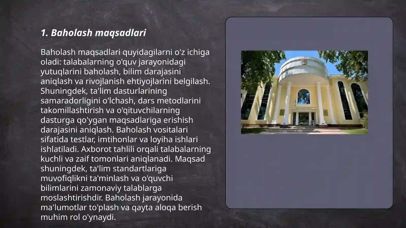 Oʼquvchilarni baholash mezonlari 3