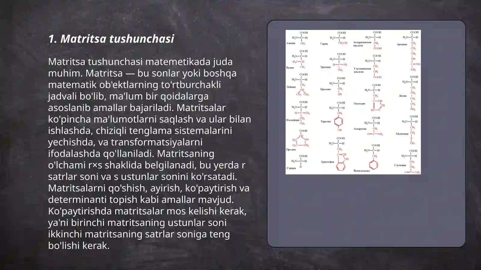 Chiziqli tenglamalar sistemasini yechishning matritsa usuli.Kramer qoidasi 3