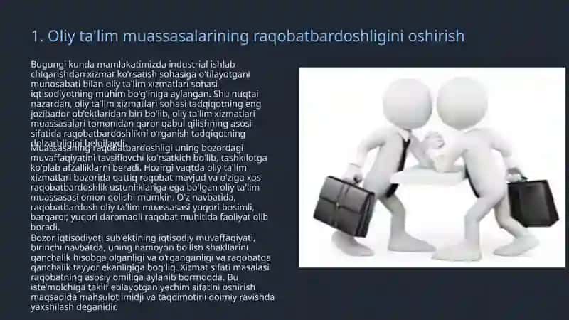 Oliy ta'limda raqobat strategiyasi 3