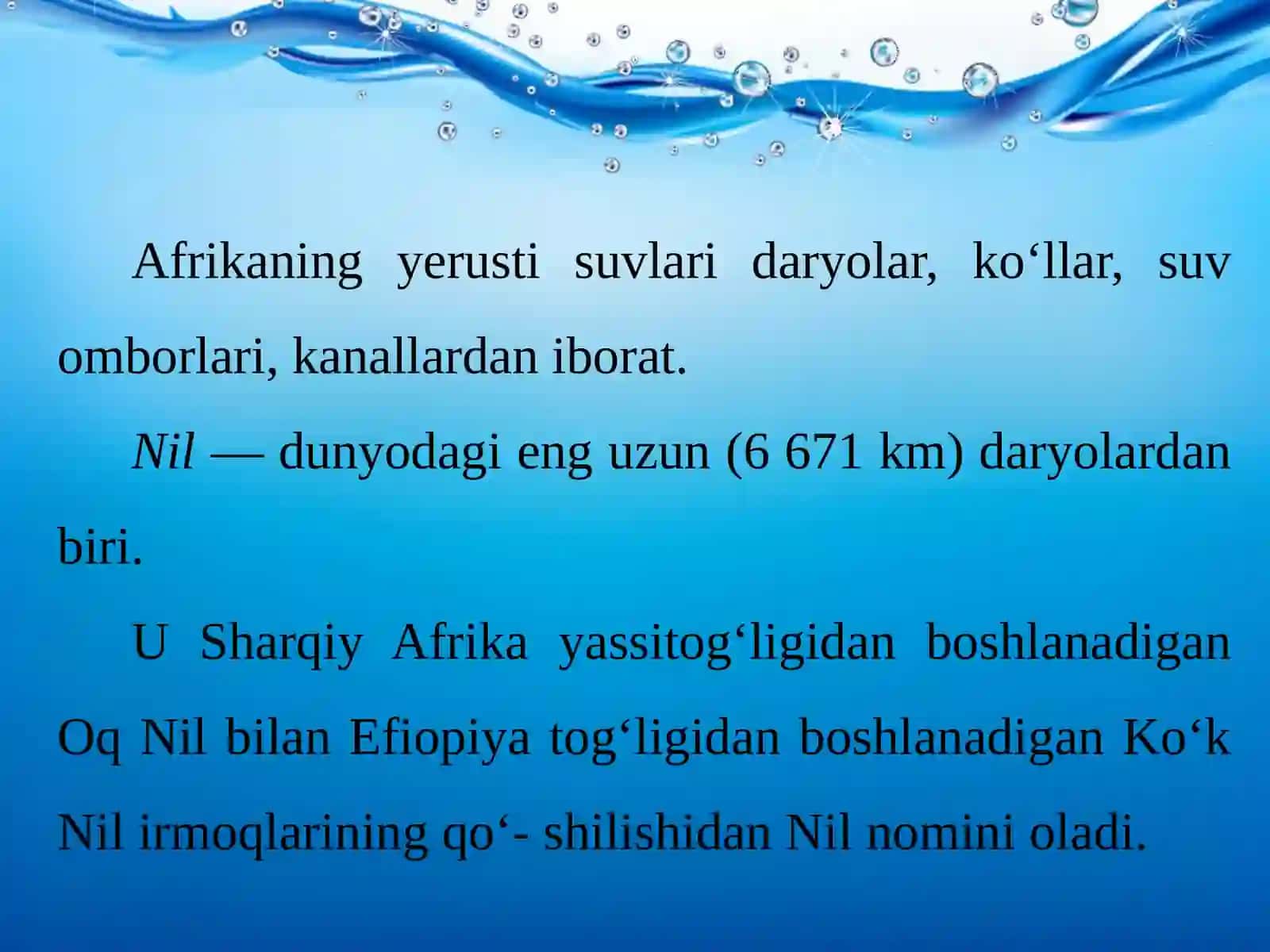Ichki  suvlari 3