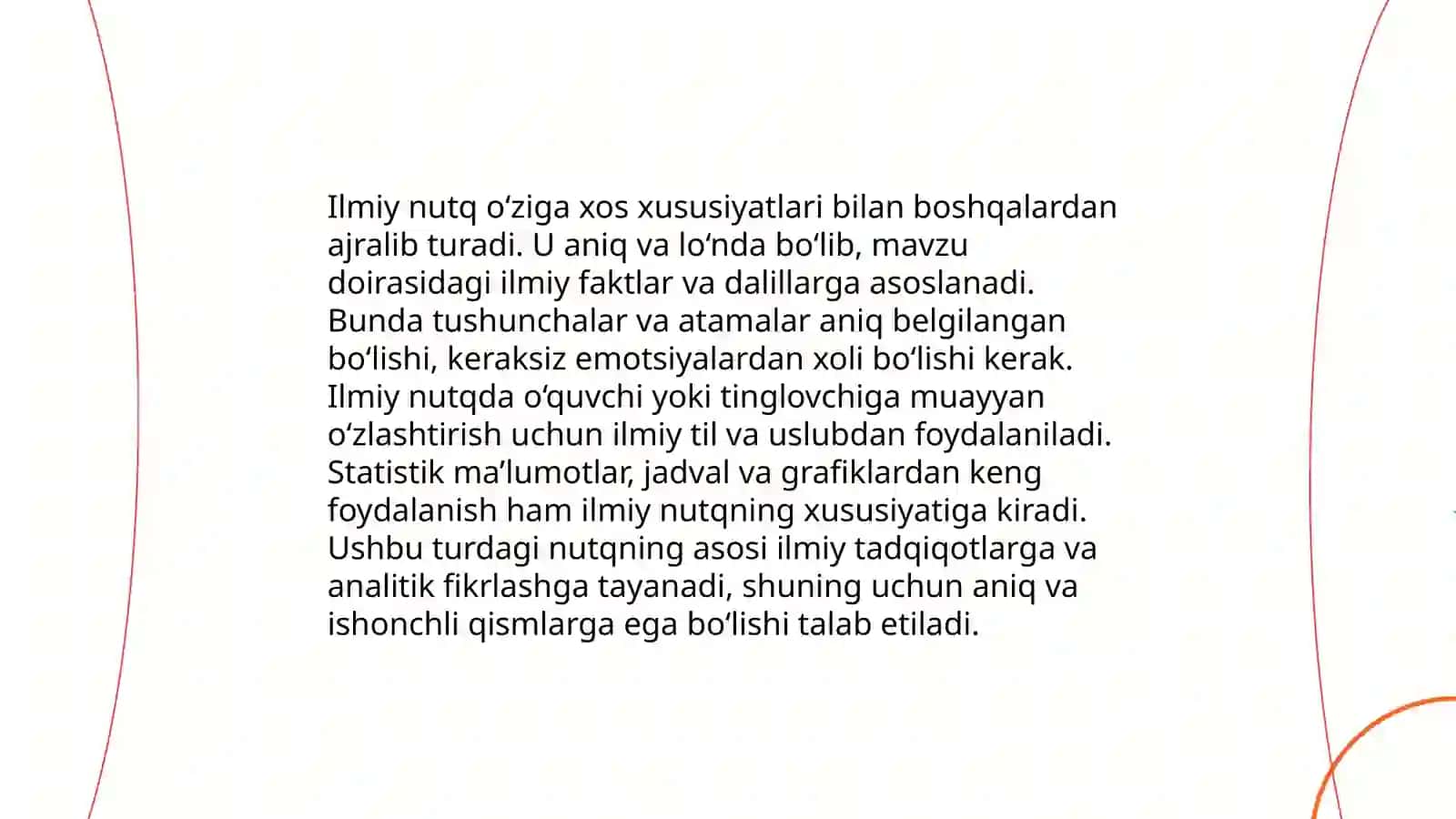 Ilmiy uslub. Sohaviy terminlarning leksik xususiyatlari 3