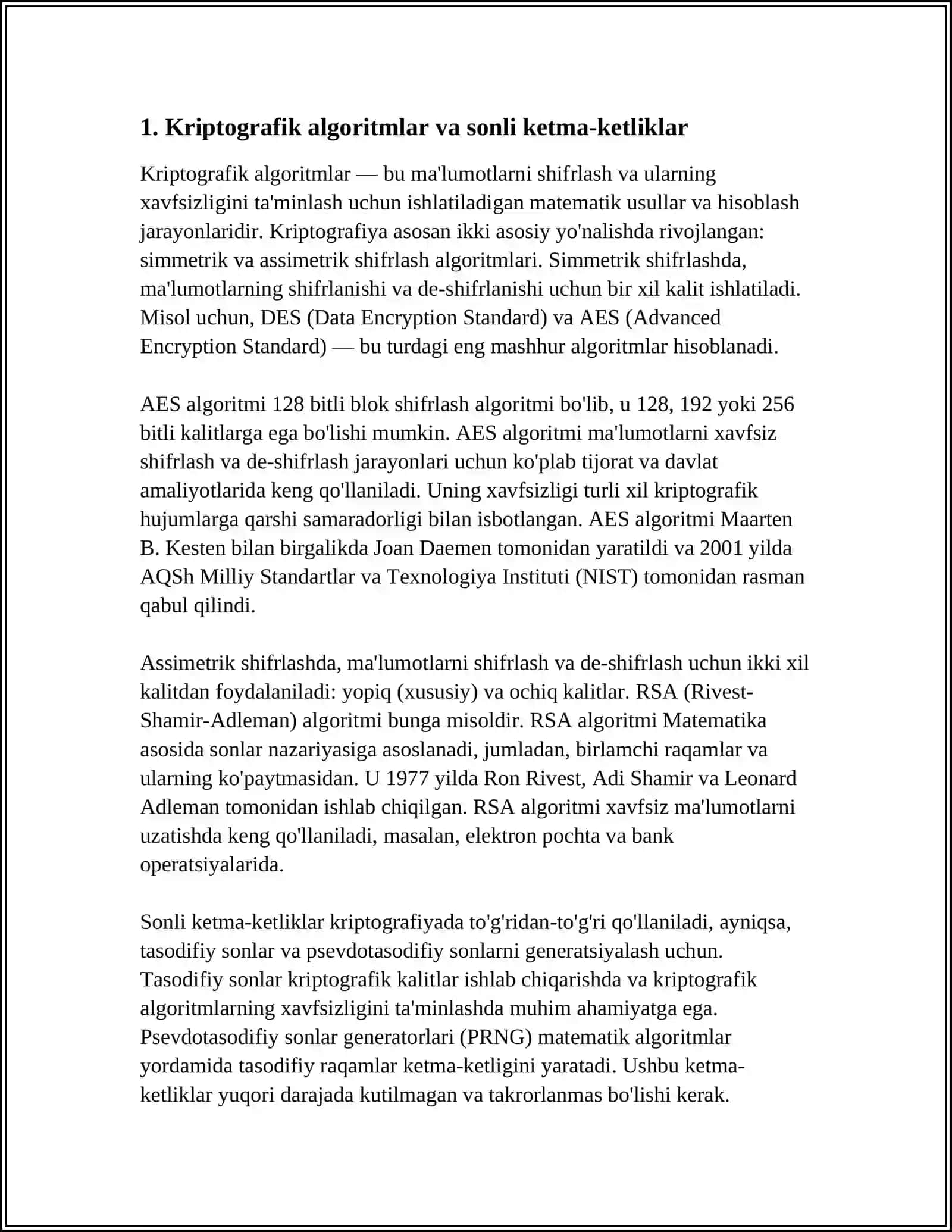 KRIPTOGRAFIYADA SONLI KETMA-KETLIKNING TATBIQLARI 3