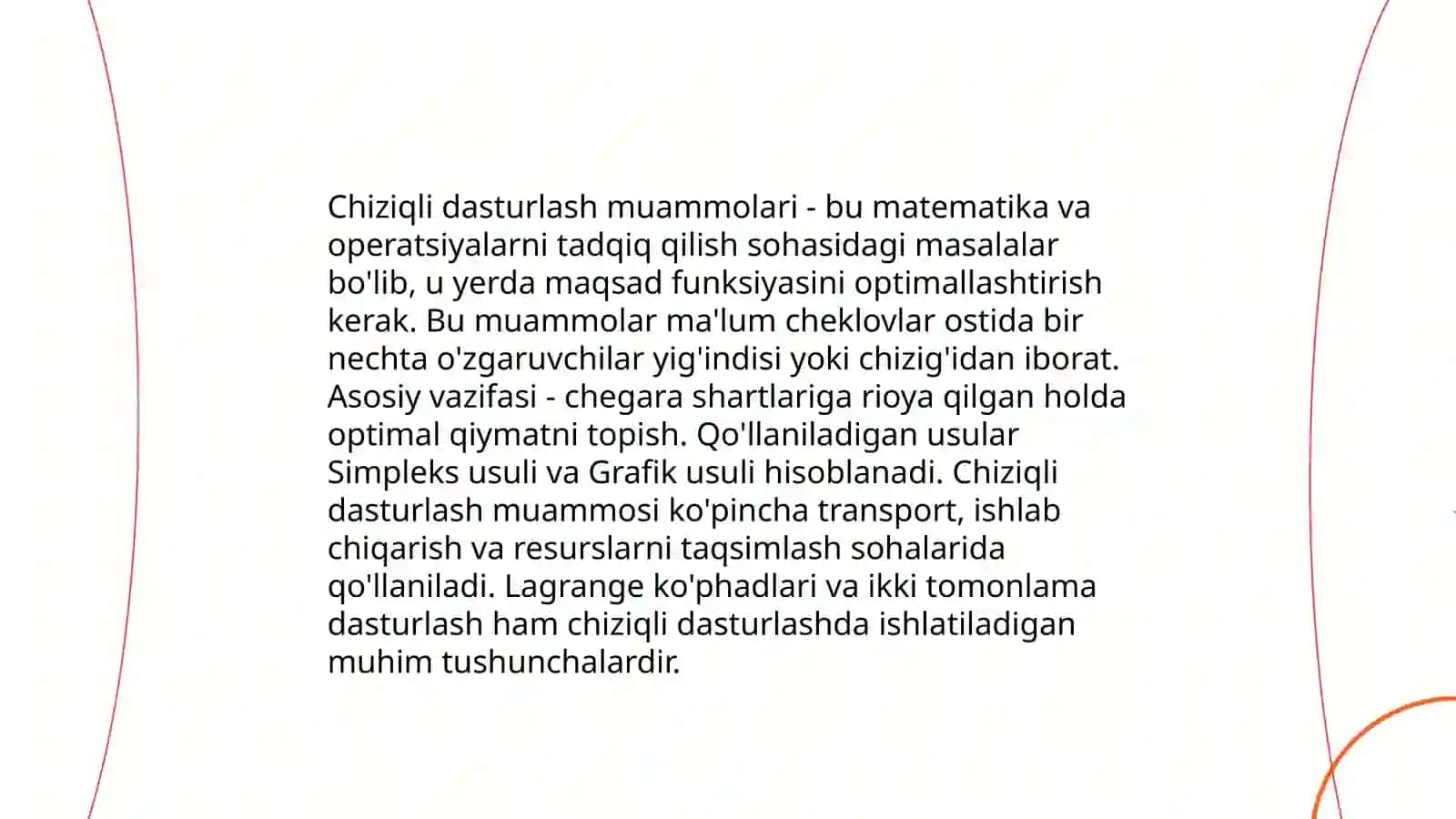 Chiziqli dasturlash muammolari 3