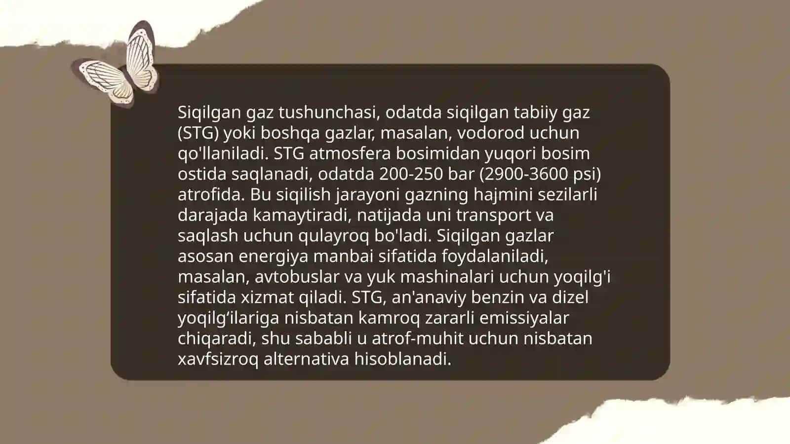 Siqilgan gaz tushunchasi 3