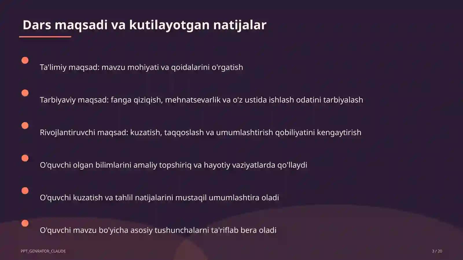 Sinf soati va tarbiyaviy tadbirlar 3