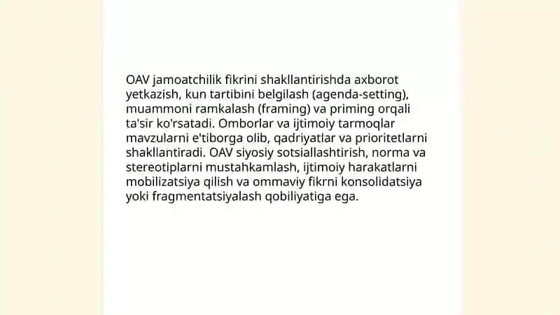 OAVning ijtimoiy ta'sir kuchi 3