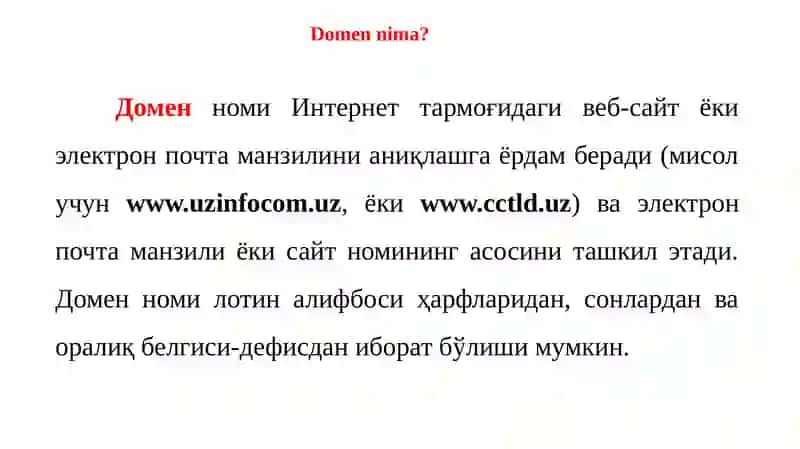 Domen va Xosting xizmatlari 3