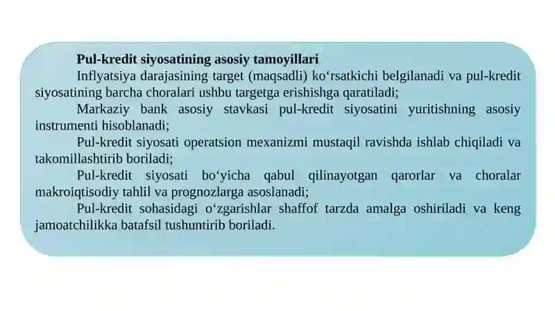 Pul kredit siyosati 3